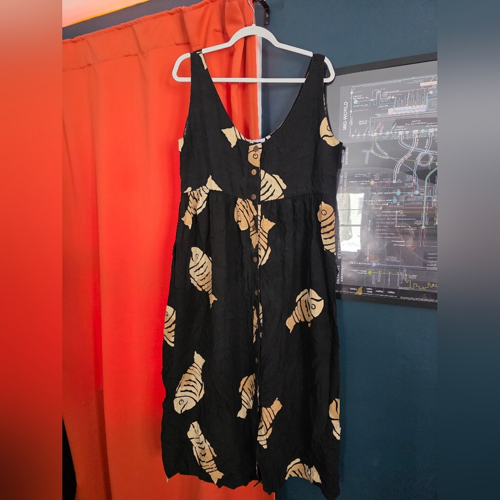 Fish Midi Dress